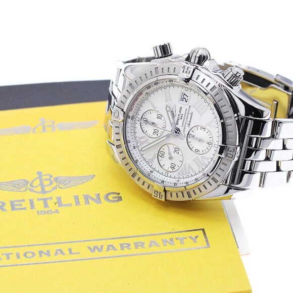 BREITLING Chronomat Evolution A13356 Date Chronograph AT Men's Watch - Picture 8 of 13